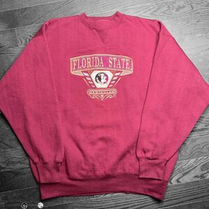 Ncaa Men's Burgundy and Red Sweatshirt